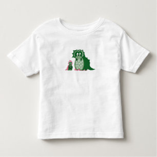 Camiseta Infantil Bons Dragões Verdes Cartoon