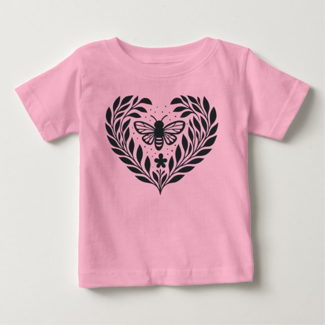 Camiseta Infantil Borboleta e Galhos (Frente)