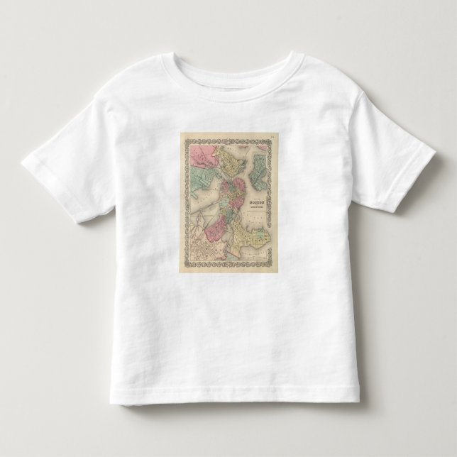 Camiseta Infantil Boston e cidades adjacentes (Frente)