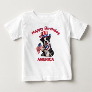 Camiseta Infantil Boston Terrier Filhote (2b) Patr