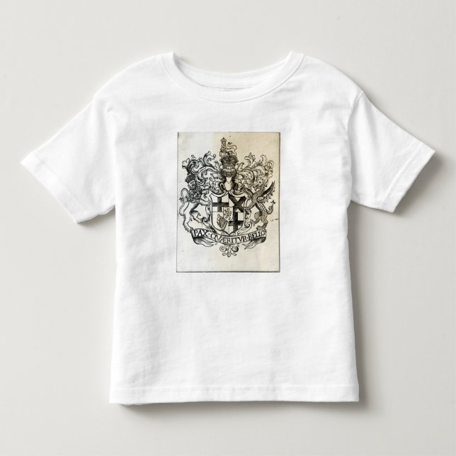 Camiseta Infantil Brasão de Oliver Cromwell (Frente)