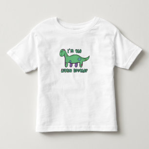 Camiseta Infantil Brontossaurus, eu sou o pequeno Irmão T Shirt
