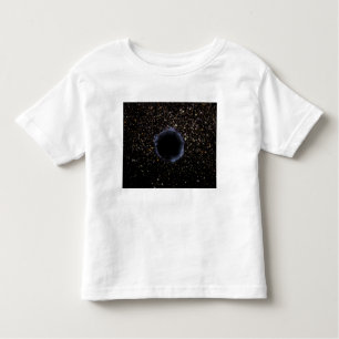 Camiseta Infantil Buraco Negro em um Cluster Global