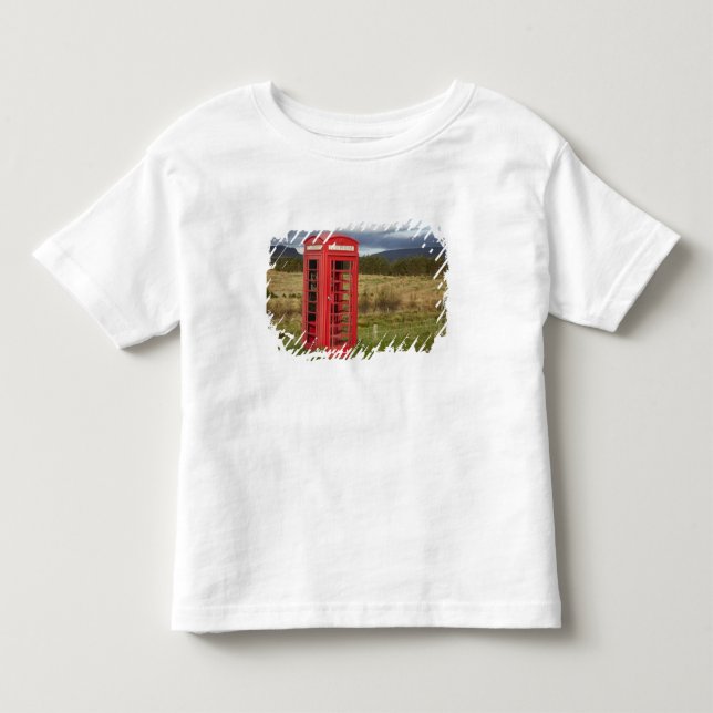 Camiseta Infantil Cabine Telefônica Pública, Ellishadder, perto de S (Frente)