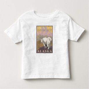 Camiseta Infantil Cabra de montanha - parque nacional de Denali,
