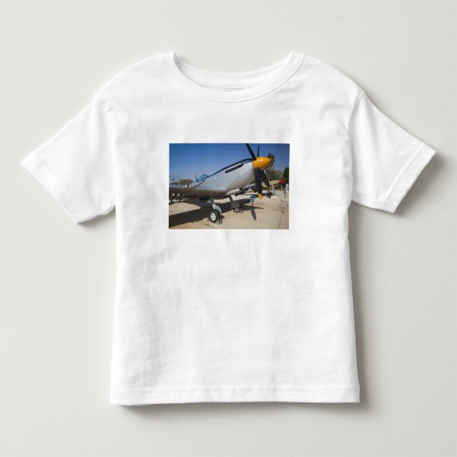 Camiseta Infantil Caça Spitfire de fabricação britânica (Frente)