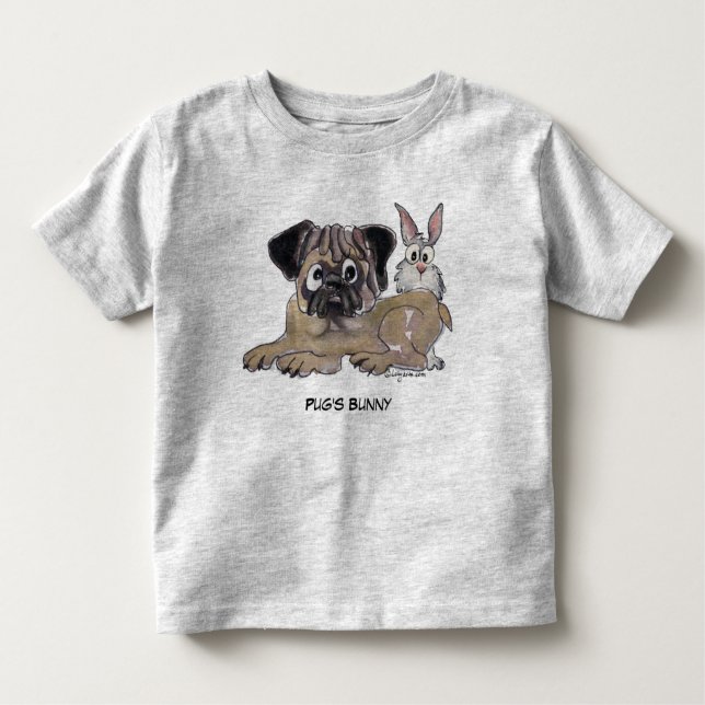 Camiseta Infantil Cachorro de Cartoon Coelhinho (Frente)