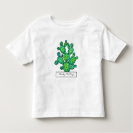 Camiseta Infantil Cacto espinhoso da aguarela lindo