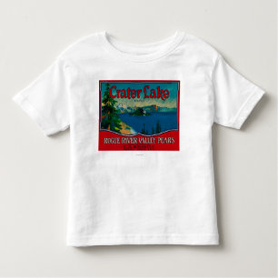Camiseta Infantil Caixa LabelMedford da pera do lago crater, OU