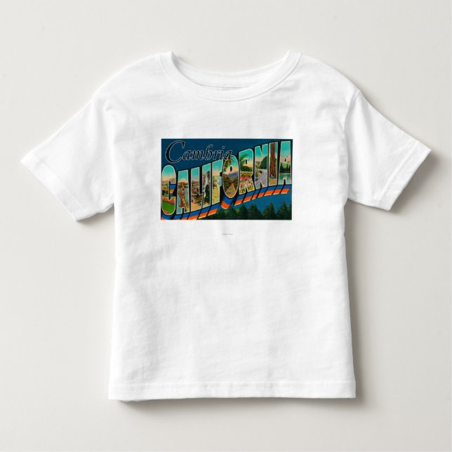 Camiseta Infantil Cambria, Califórnia - grandes cenas da letra (Frente)