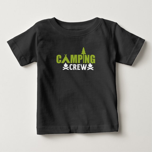 Camiseta infantil Camping Crew (Frente)