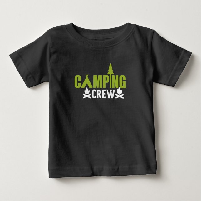 Camiseta infantil Camping Crew kids camping (Frente)