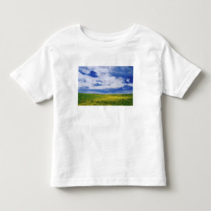 Camiseta Infantil Campo de flores de Canola ou Mostarda, Palouse