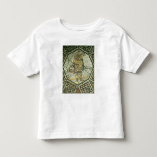 Camiseta Infantil Camponês que leva uma ovelha e uma cesta do queij