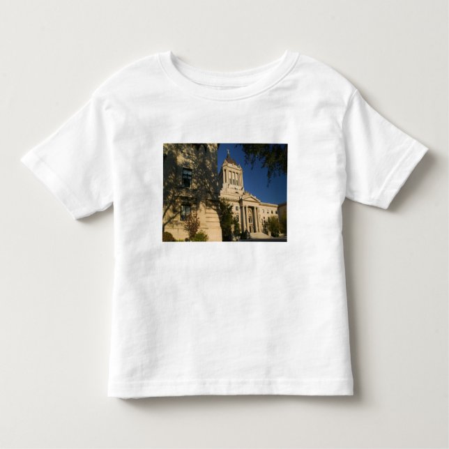 Camiseta Infantil Canadá, Manitoba, Winnipeg: Manitoba Legislativo (Frente)