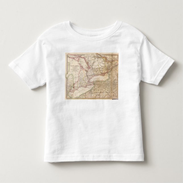 Camiseta Infantil Canadá superior, NY, Penn, Mich (Frente)