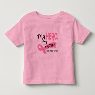 Camiseta Infantil Cancro da mama MEU HERÓI, MINHA MAMÃ 42
