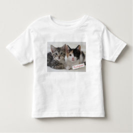 Camiseta Infantil Caneca dos gatinhos dos melhores amigos