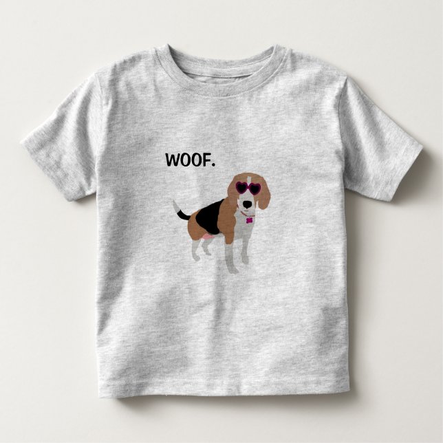Camiseta Infantil Cão moderno do lebreiro da tri cor (Frente)