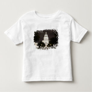 Camiseta Infantil Capitólio de Austin, Texas do estado na noite