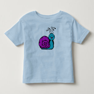 Camiseta Infantil Caracol Roxo