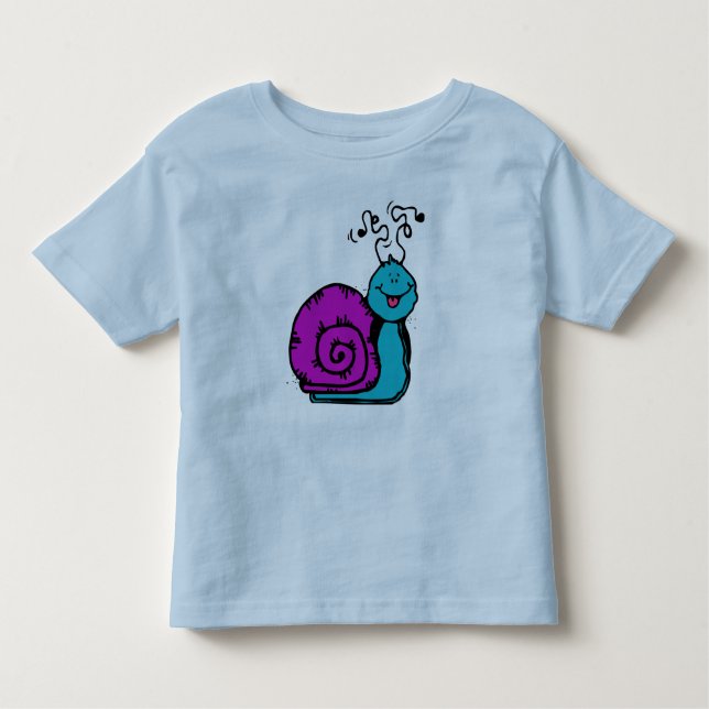 Camiseta Infantil Caracol Roxo (Frente)