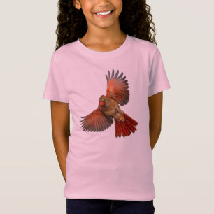 Camiseta Infantil Cardinal Vermelho em Voo