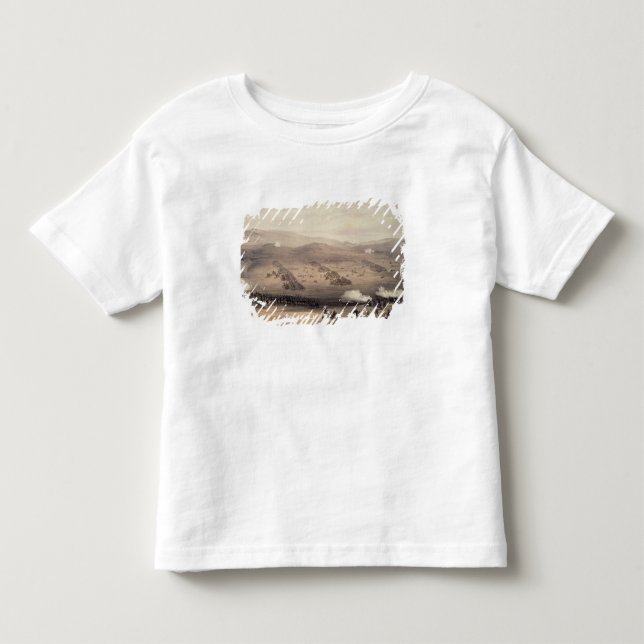 Camiseta Infantil Carga da brigada da cavalaria clara (Frente)