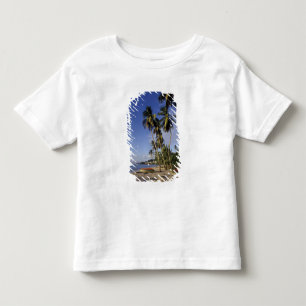 Camiseta Infantil CARIBE, Granada, St. George, Barcos em palmeira
