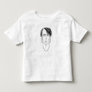 Camiseta Infantil Caricatura de W.B. Yeats, 1898