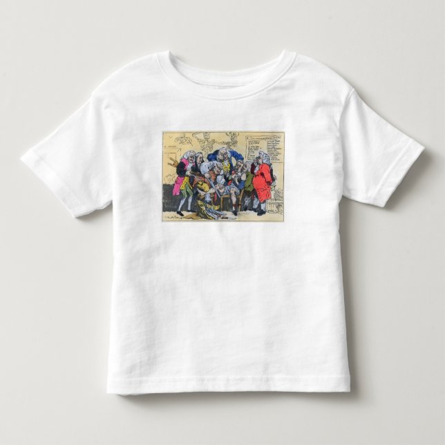 Camiseta Infantil Caricatura dos cirurgiões Georgian no trabalho, (Frente)
