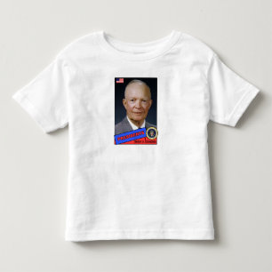Camiseta Infantil Cartão de beisebol de Dwight D. Eisenhower