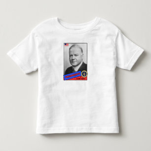 Camiseta Infantil Cartão de Beisebol Herbert Hoover