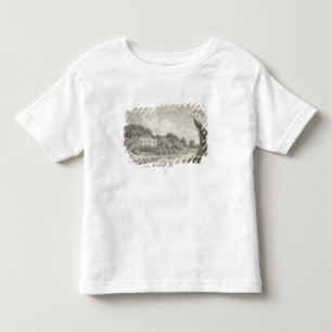 Camiseta Infantil Casa de campo com lago e barcos