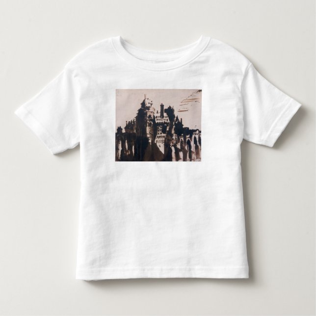Camiseta Infantil Castelo fortificado por duas pontes (Frente)