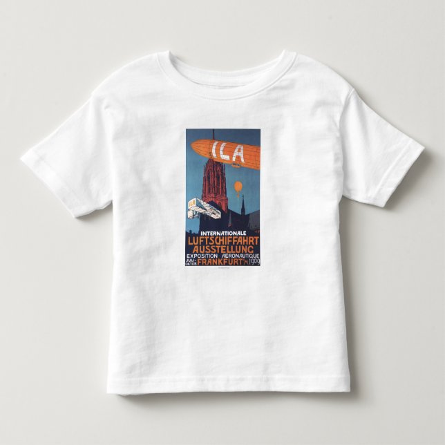 Camiseta Infantil Catedral vermelha - ?a exposição aeronáutica (Frente)