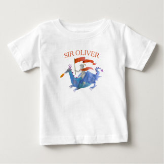 Camiseta Infantil Cavaleiro Montando Dragão Com No