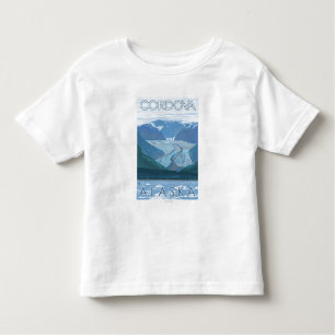 Camiseta Infantil Cena da geleira - Cordova, Alaska