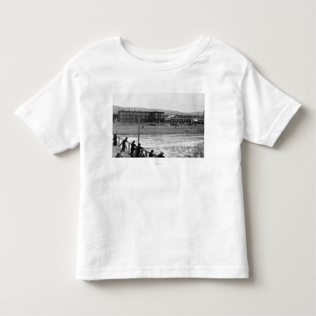 Camiseta Infantil Cena da praia no beira-mar, fotografia de Oregon (Frente)