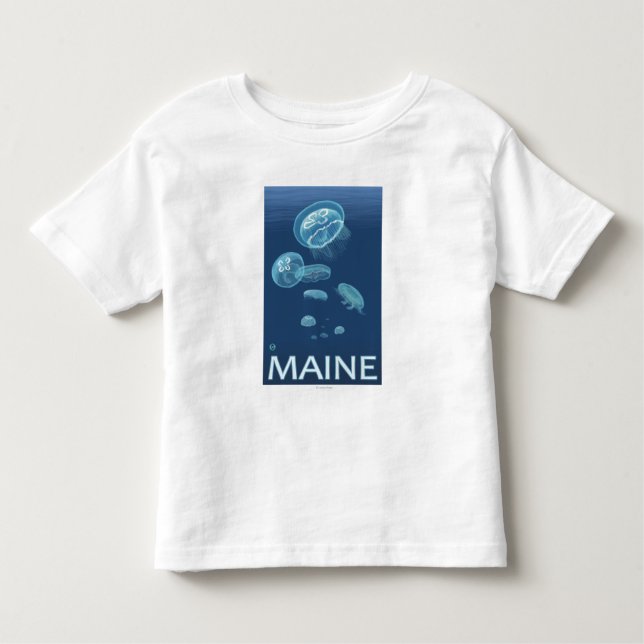 Camiseta Infantil Cena de MaineJellyfish (Frente)