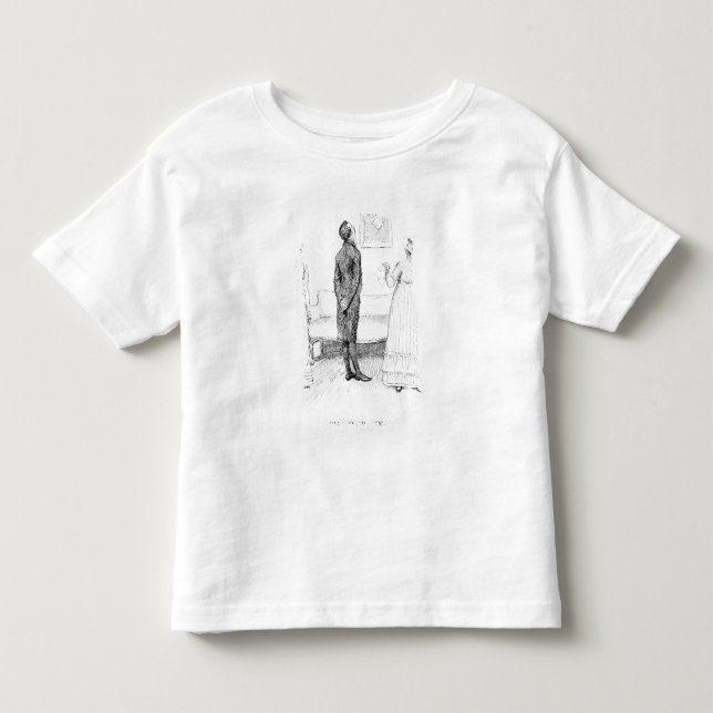 Camiseta Infantil Cena 'do orgulho e do Prejudice (Frente)