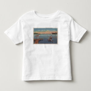 Camiseta Infantil Cena do porto de Wychmere