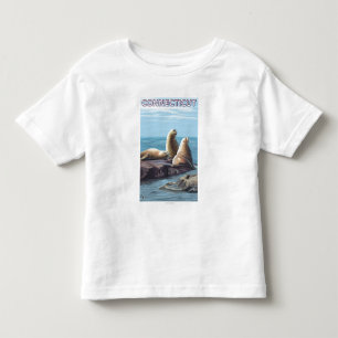 Camiseta Infantil Cena dos leões de ConnecticutSea