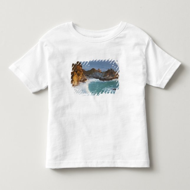 Camiseta Infantil Cenário McWay Falls desaba na praia e 2 (Frente)