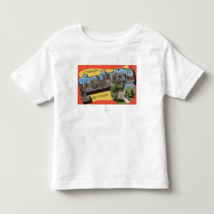 Camiseta Infantil Charlotte, North Carolina - grandes cenas da letra