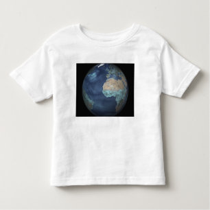 Camiseta Infantil Cheio Terra mostrando evaporação