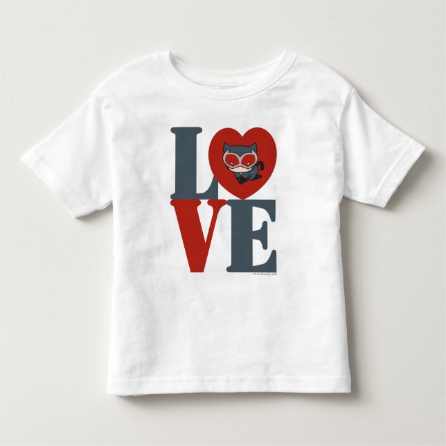 Camiseta Infantil Chibi CatWomen LOVE (Frente)