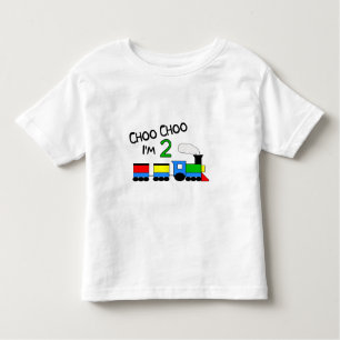 Camiseta Infantil Choo Choo eu sou 2! Com TREM