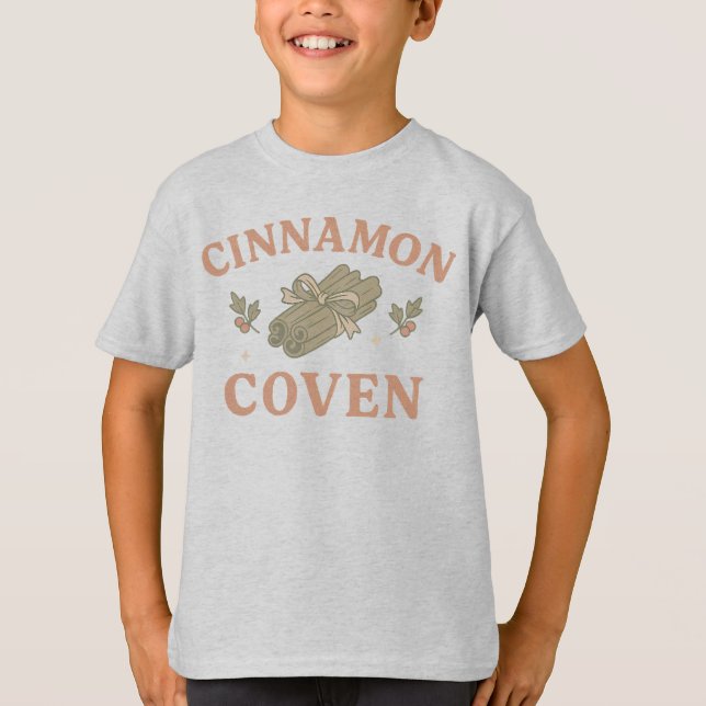 Camiseta Infantil Cinnamon Coven (Frente)