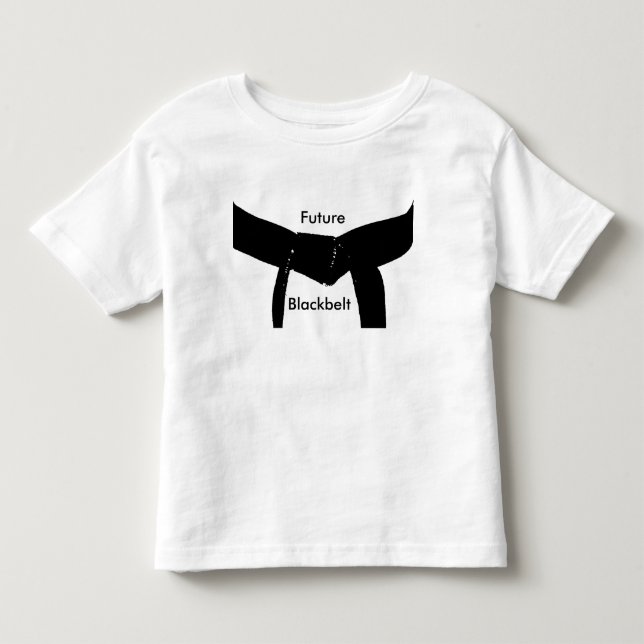 Camiseta Infantil Cinturão negro futuro das artes marciais (Frente)